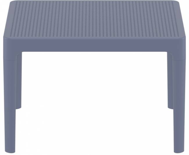 Столик пластиковый журнальный Sky Side Table темно-серый 600х500х400 мм