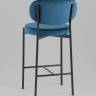 Стул полубарный Бриф VD велюр синий 2 шт.