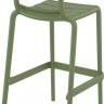 Стул пластиковый барный Helen Bar 75 оливковый 530х550х1050 мм
