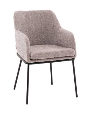 Стул с подлокотниками Кози new ткань букле серый