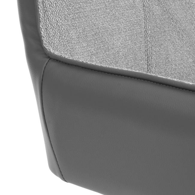 Кресло Murano/Мурано опора 360, велюр/букле (HYP) /экокожа, светло-серый/графит серый велюр/букле (HYP)/Экокожа
