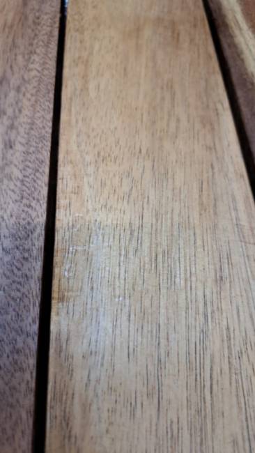 Столешница деревянная квадратная Iroko натуральный 700х700х28 мм