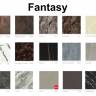 Стол обеденный Fuoz Werzalit Fantasy черный, афьонский мрамор 700х700х750 мм