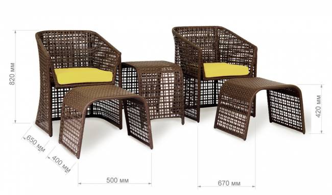 Комплект мебели для отдыха ЛУИЗИАНА