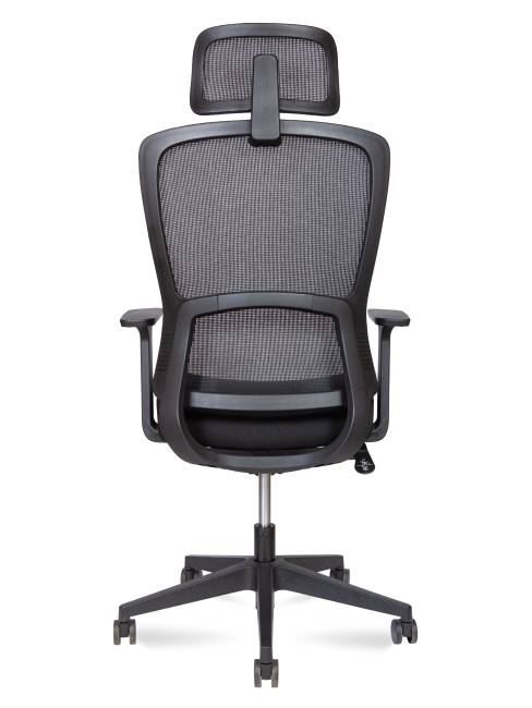 Кресло офисное / Лайт / Light / черная сетка / черная ткань