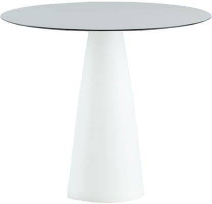 Стол из HPL пластика светящийся Hopla Lighting белый Ø790х720 мм