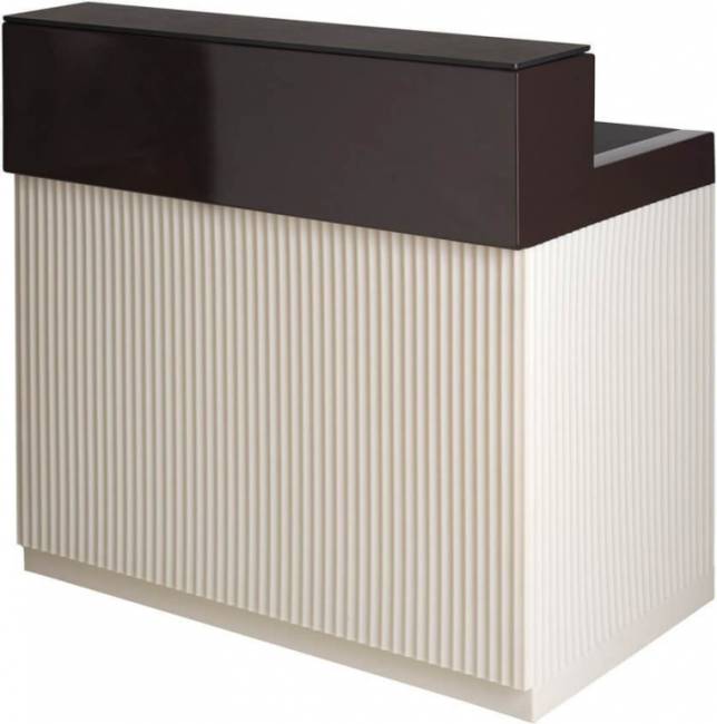 Стойка пластиковая барная светящаяся Cordiale Art Deco Lighting ванильный, коричневый 1200х700х1100 мм