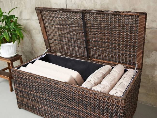 Набор из 2-х сундуков "KARL (140 и 120)", темно-коричневый Набор из 2-х сундуков "KARL (140 и 120)", темно-коричневый