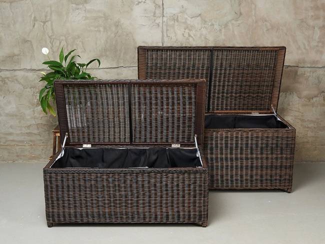 Набор из 2-х сундуков "KARL (140 и 120)", темно-коричневый Набор из 2-х сундуков "KARL (140 и 120)", темно-коричневый