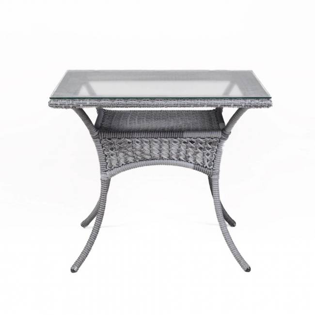 DECO Стол -2 обеденный квадратный серый