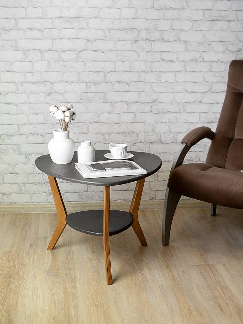 Стол журнальный BeautyStyle 15 серый бетон/бук Стол журнальный BeautyStyle 15 серый бетон/бук