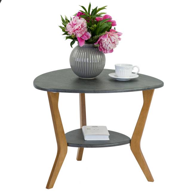 Стол журнальный BeautyStyle 15 серый бетон/бук Стол журнальный BeautyStyle 15 серый бетон/бук