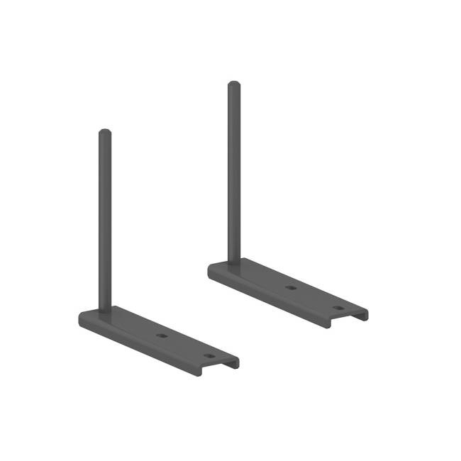 МК.ДЭС.005.AN / Держатель экрана стола штырьевой (к-т из 2х штук) / цвет: антрацит; 10 мм;