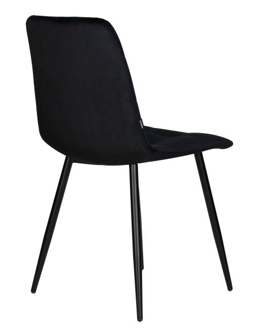 Набор 4 шт Стул обеденный DOBRIN CHILLY, Черный Holland 75, основание черное