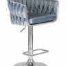 Стул барный DOBRIN MARCEL, пудрово-голубой велюр (MJ9-74)