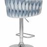Стул барный DOBRIN MARCEL, пудрово-голубой велюр (MJ9-74)