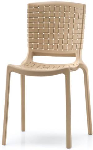 Стул пластиковый плетеный Tatami бежевый 470х540х820 мм
