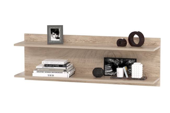 Мебель в домашний офис Бостон № 44 цвет дуб эндгрейн элегантный/фасады МДФ милк рикамо софт