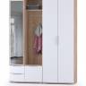 Прихожая с зеркалом Куба № 13 цвет дуб сонома/белый премиум