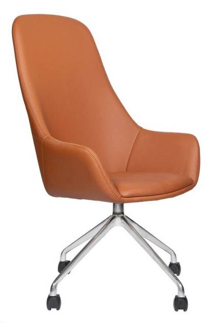 Кресло для персонала МГ-24 А ХРОМ ПАУК 4 ЛУЧА