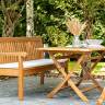 Обеденный комплект из акации KARO со скамьей  Joygarden