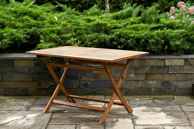 Обеденный комплект из акации KARO со скамьей  Joygarden