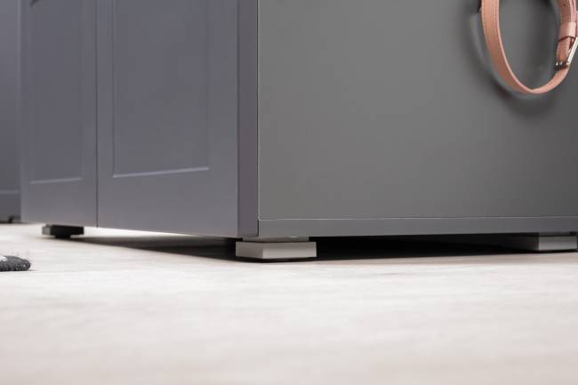 Прихожая Остин модель 43 цвет серый графит/дуб крафт золотой