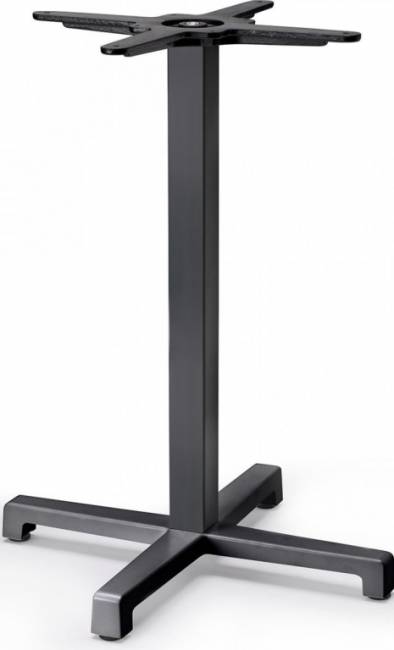 Стол ламинированный обеденный Cross антрацит, цементный 700х700х740 мм