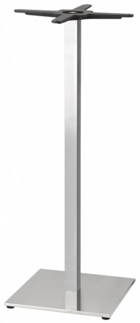 Подстолье металлическое барное Tiffany сатинированный стальной 400х400х1090 мм