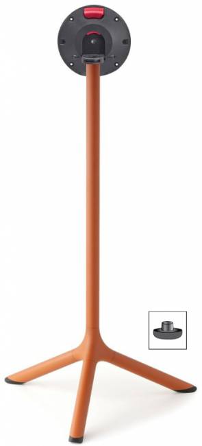 Подстолье металлическое барное складное Tripe Folding терракотовый Ø610х1090 мм Подстолье металлическое барное складное Tripe Folding терракотовый Ø610х1090 мм