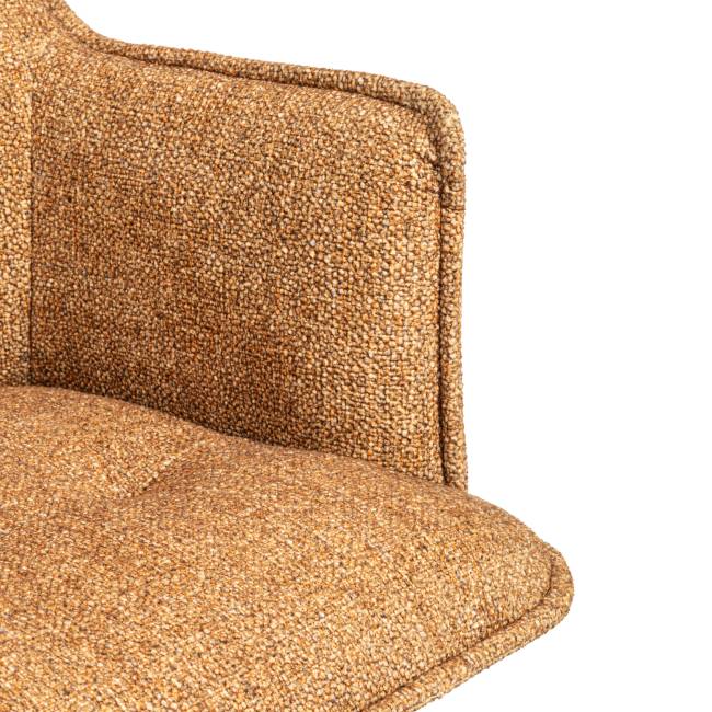 Кресло Lutz/Луц опора 360, велюр/букле, vt шейп горчичный светло-коричневый велюр/букле