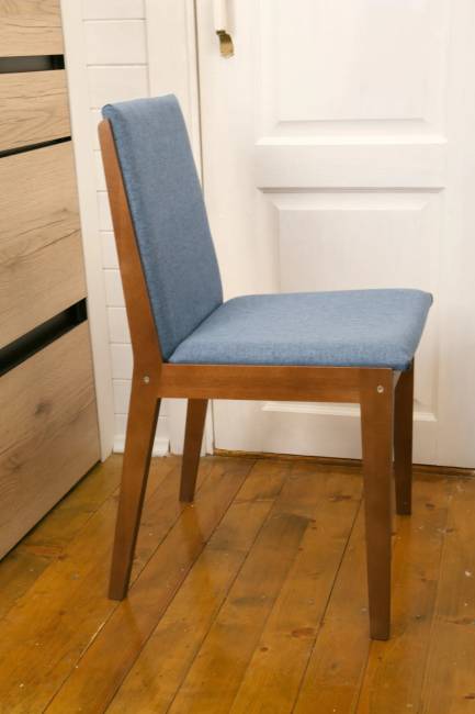 Стул Твит, Орех/ Синий Стул Твит, Орех/ Синий