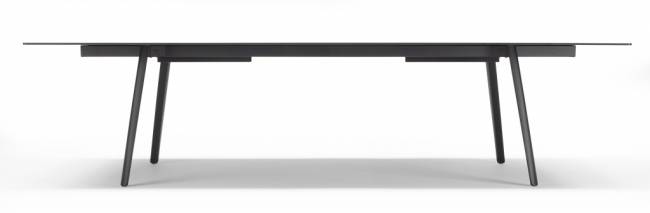 Стол ламинированный с каналом для протяжки проводов Squid OF антрацит, белый 2990х1200х730 мм