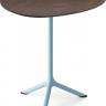Стол ламинированный обеденный складной Tripe Folding голубой, кортен 640х640х740 мм Стол ламинированный обеденный складной Tripe Folding голубой, кортен 640х640х740 мм