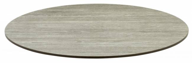 Стол ламинированный барный складной Tripe Folding тортора, состаренный серый дуб Ø600х1100 мм