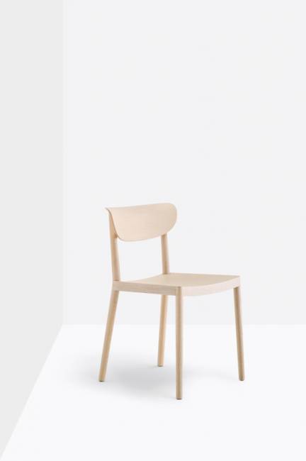 Стул деревянный Tivoli беленый ясень 480х530х780 мм