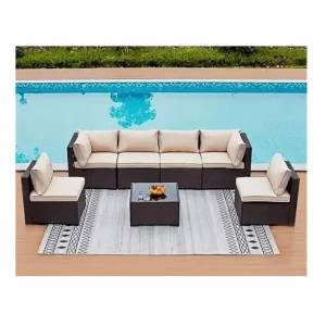 Комплект плетеной мебели YR822Br Brown-Beige (подушка бежевая) Комплект плетеной мебели YR822Br Brown-Beige (подушка бежевая)