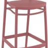 Стул пластиковый барный Marcel Bar 75 марсала 450х520х1060 мм Стул пластиковый барный Marcel Bar 75 марсала 450х520х1060 мм