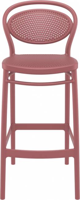 Стул пластиковый барный Marcel Bar 75 марсала 450х520х1060 мм Стул пластиковый барный Marcel Bar 75 марсала 450х520х1060 мм