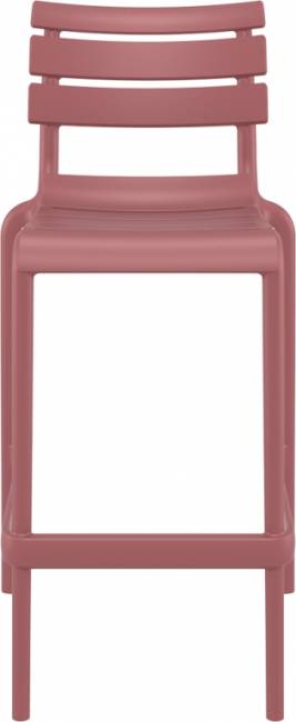 Стул пластиковый барный Helen Bar 75 марсала 530х550х1050 мм