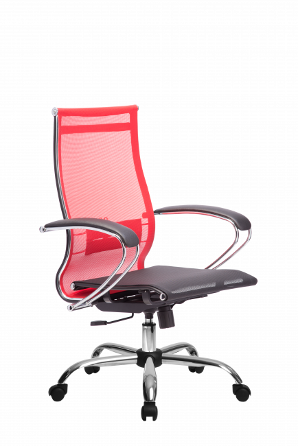 Кресло МЕТТА-9(MPRU)/подл.131/осн.003, красный