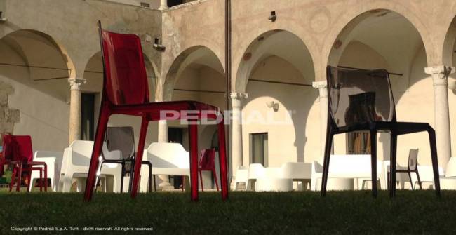 Стул прозрачный Blitz серый 515х530х815 мм