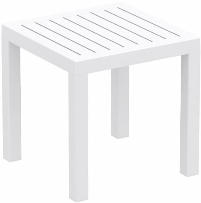 Столик пластиковый журнальный Ocean Side Table белый 450х450х450 мм