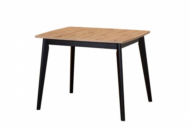 Стол Vesta прямоугольный 100-130*80 Дуб навара черный