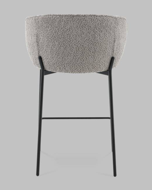 Стул полубарный Тисдейл букле серый