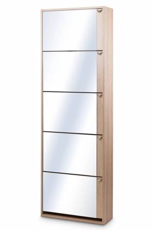 Обувница К-5S (зеркальная) дуб сонома