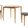 Стол Pawook К 90 натур со стульями Франк ПМ натур/графит рогожка
