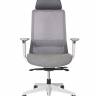 Кресло офисное / Como LB grey / серый пластик / серая ткань / серая сетка