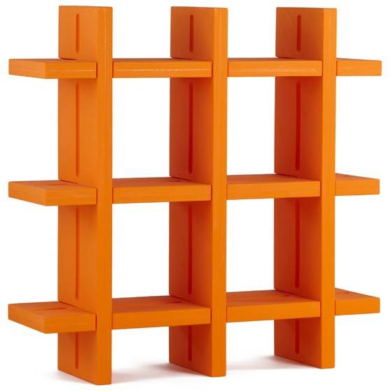 Стеллаж книжный пластиковый Mybook 3х3 Standard 1380х400х1380 мм