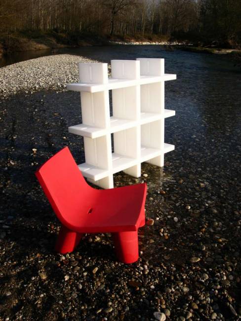 Стеллаж книжный пластиковый Mybook 3х3 Standard 1380х400х1380 мм